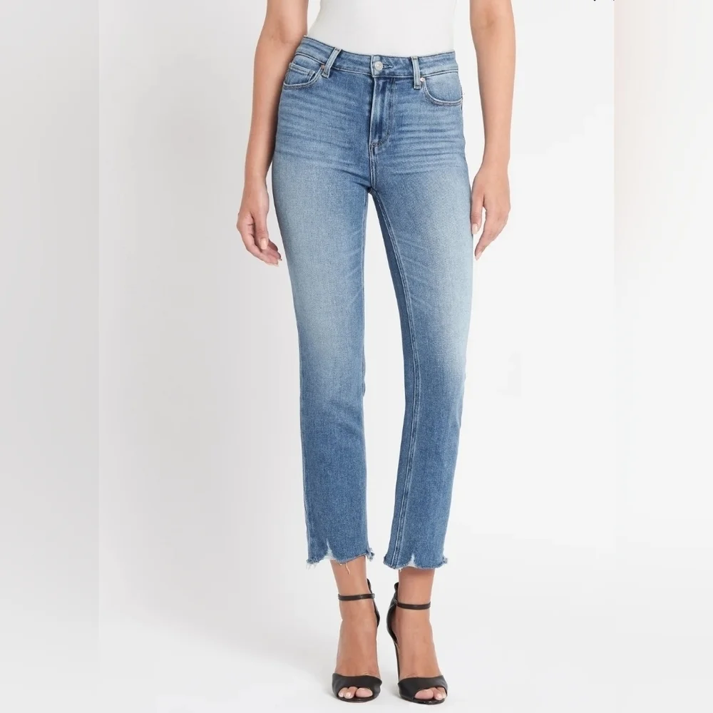 Paige Cindy Jean In Mel Distressed Hem Size 26 Women's - Picture 1 of 12